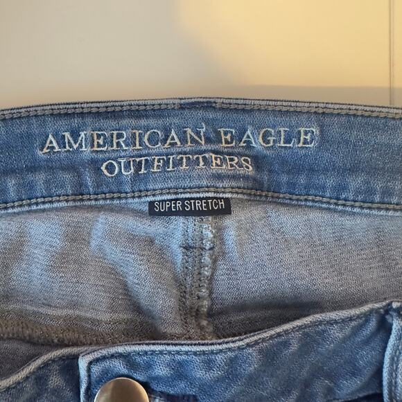 American Eagle Super Stretch Patchwork Jegging Ankle Jeans Size 20 Short - Picture 9 of 13
